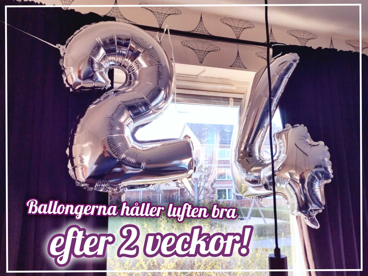 Hur länge håller luften i folieballonger sifferballonger
